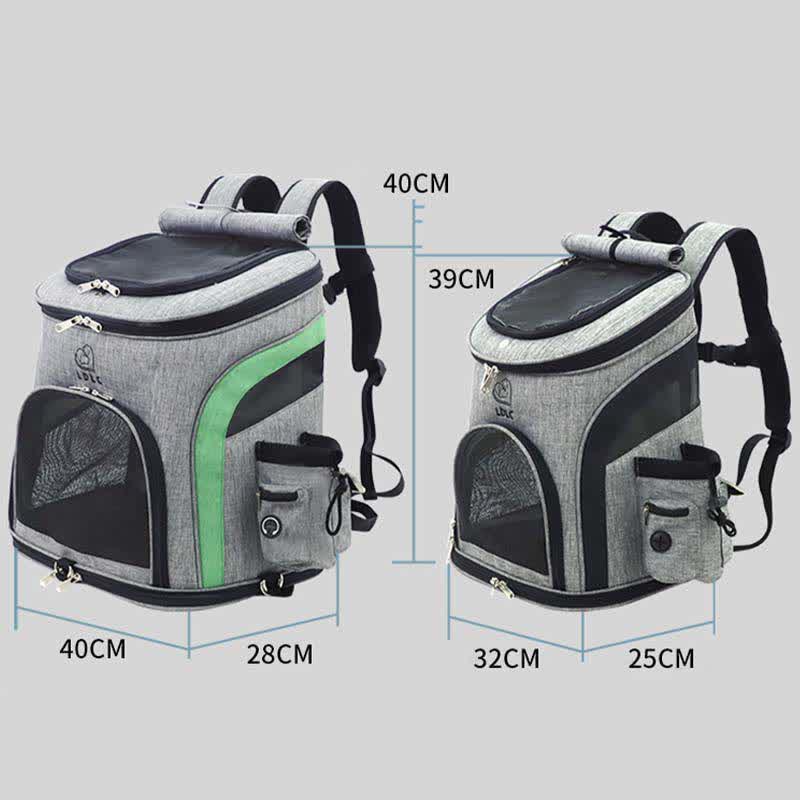 Pet Carrier Backpack with Pockets Plush Mat Leash for Puppies Cats