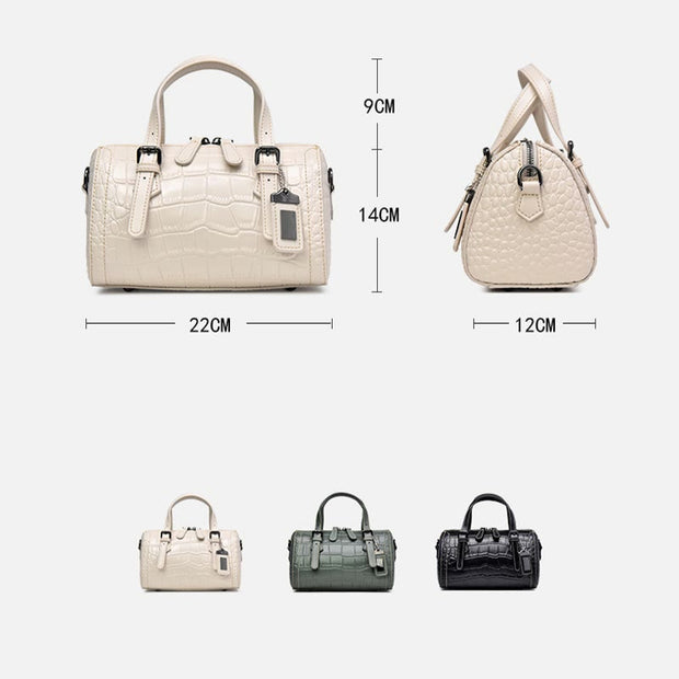 Crocodile Print Leather Handbag Business Commutor Women Crossbody Bag