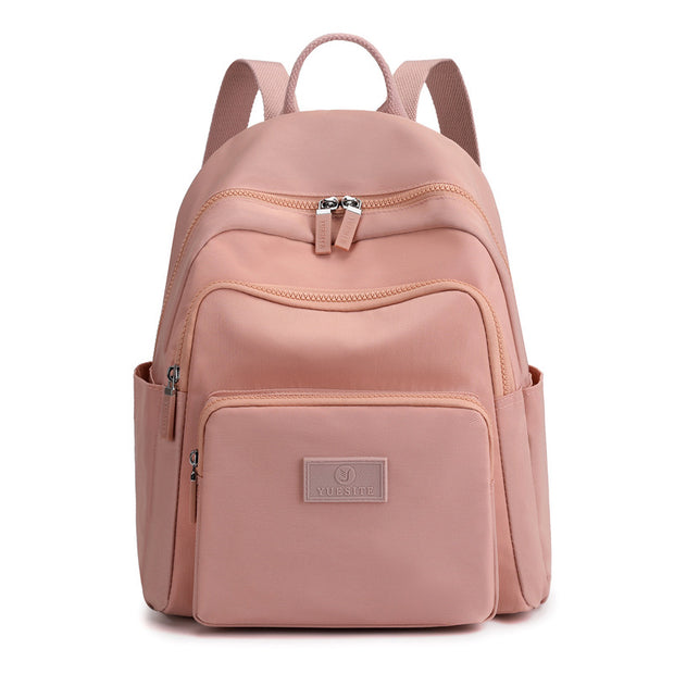 Multi-Pocket Nylon Backpack Daypack Medium Outdoor Travel Backpack for Women Girls