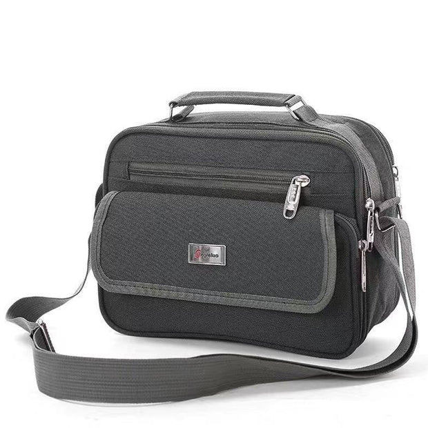 Unisex Triple Compartment Lightweight Handbag Purse Travel Business Crossbody Bag