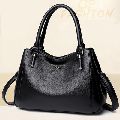 Minimalist Commuter Leather Hanbag For Women Business Crossbody Bag