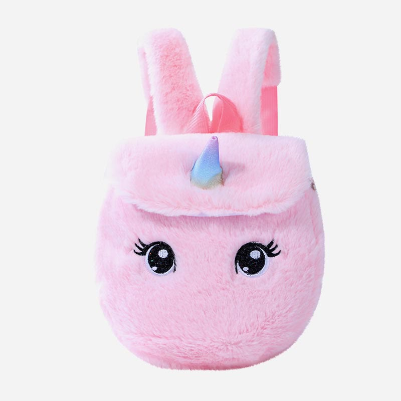 Backpack For Women Unicorn Furry Cute Cartoon Toddlers Kids Schoolbag