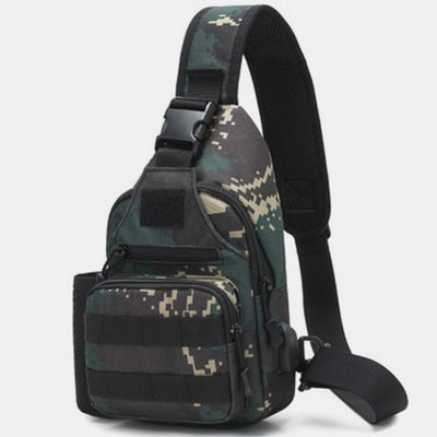 Tactical Military Lightweight Sling Bag Multi-Pocket Crossbody Pack with USB Charging Port