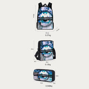 Halloween Backpack For Kids Water Resistant Travel Bag Set
