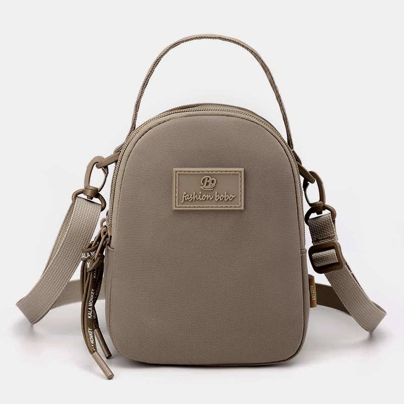 Triple Zip Crossbody Bag Purse for Women Waterproof Mini Travel Handbag