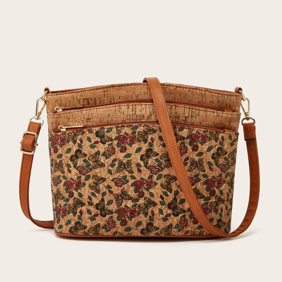 Ethnic Floral Crossbody Bag For Women Retro Shoulder Purse