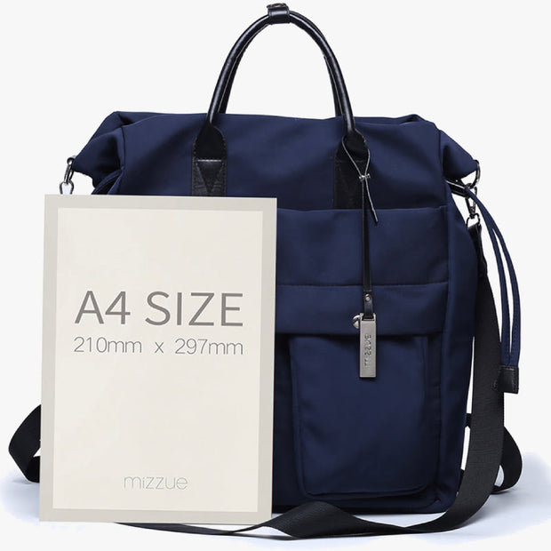 Multifunctional Business Backpack Women Men Durable Nylon Crossbody Purse