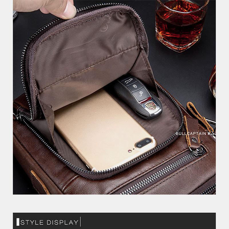 Men's Casual Leather Business Vintage Crossbody Bag