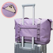 Super Large Capacity Waterproof Expandable Travel Handbag Expanding Two Layers