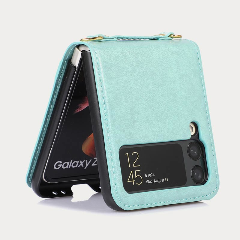 Phone Case For Z Flip Series Folded Protective Crossbody Case