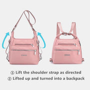 Headphone Anti theft Waterproof Multi-Carry Backpack Crossbody Bag