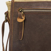 Men Messenger Bags Canvas Crossbody Shoulder Bag Travel Work Purse