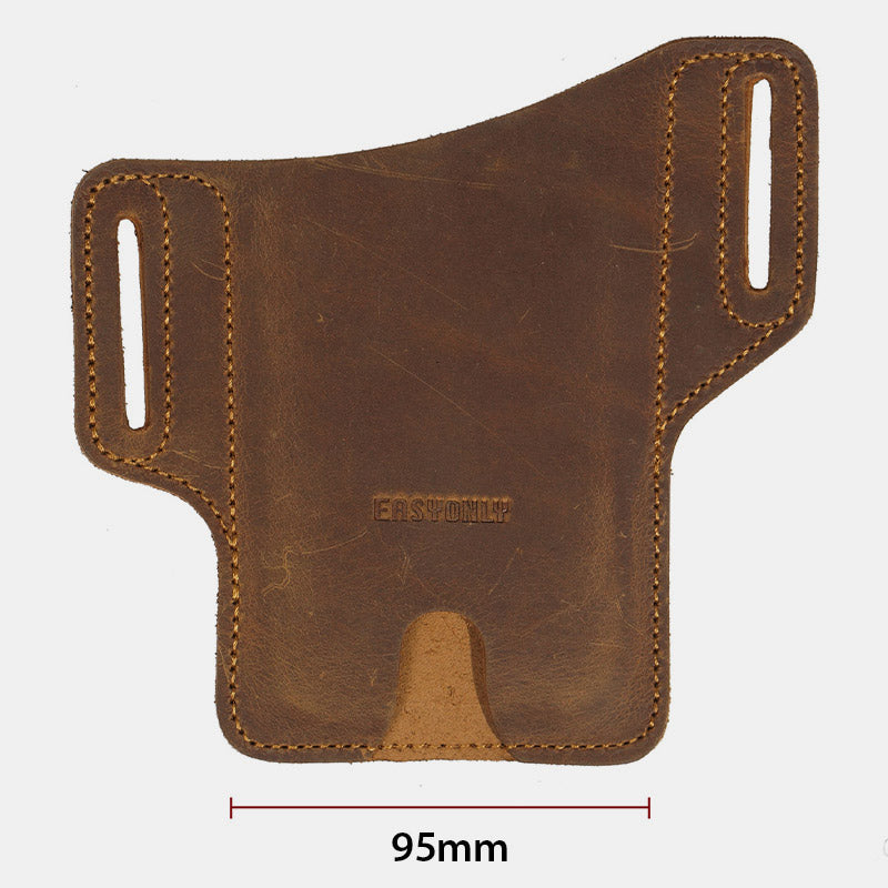 Leather Phone Holster Cellphone Holder Quick Access With Belt Loop