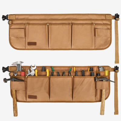 Multi-Slot Tool Belt Pouch Waterproof Canvas Waist Bag for Tool Organization