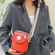 Mini Corssbody Bag Waterproof Nylon Solid Color Simple Shopping Bag