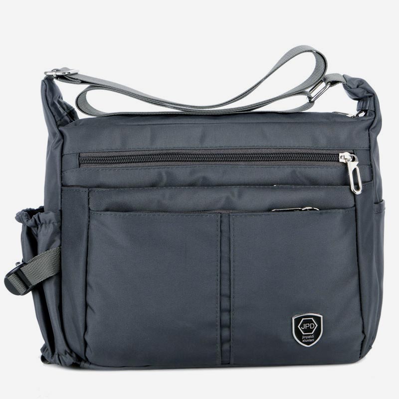 Lightweight Multi-Pocket Nylon Crossbody Bag Men's Casual Messenger Bag