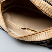 Small Commutor Bag For Women Straw Wide Strap Crossbody Bag