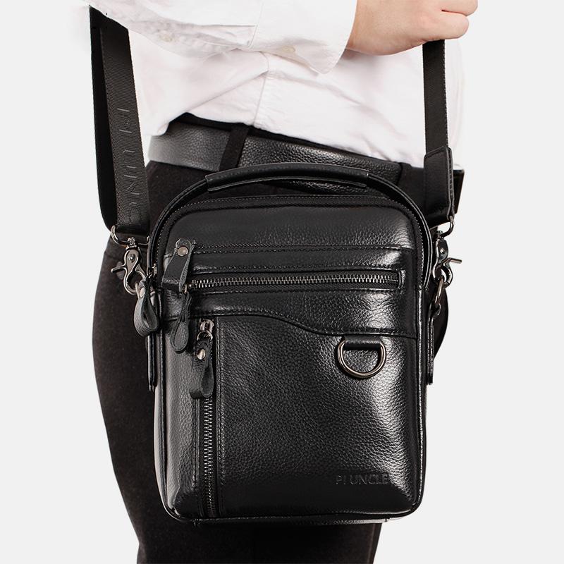 Multifunctional Genuine Leather Handbag Crossbody Bag