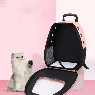 Pet Backpack Carrier for Cats Puppies Ventilated Cat Carrier with Pockets