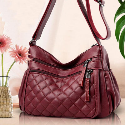 Large Capacity Leather Crossbody Bag