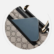 Women Clamshell Buckle Handbag Detachable Strap Retro Crossbody Bag