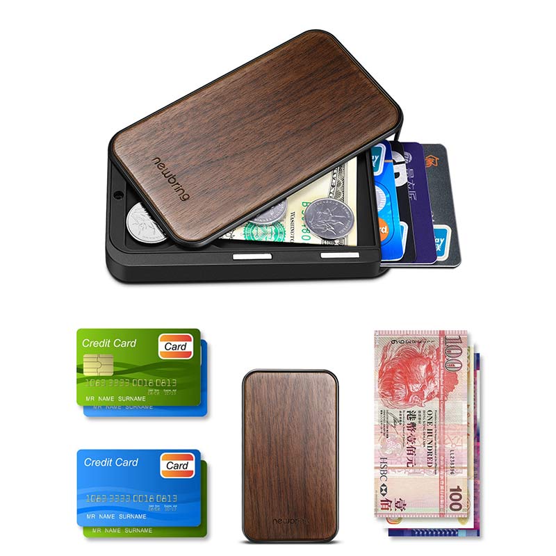 Wooden Slim Pocket Card Case