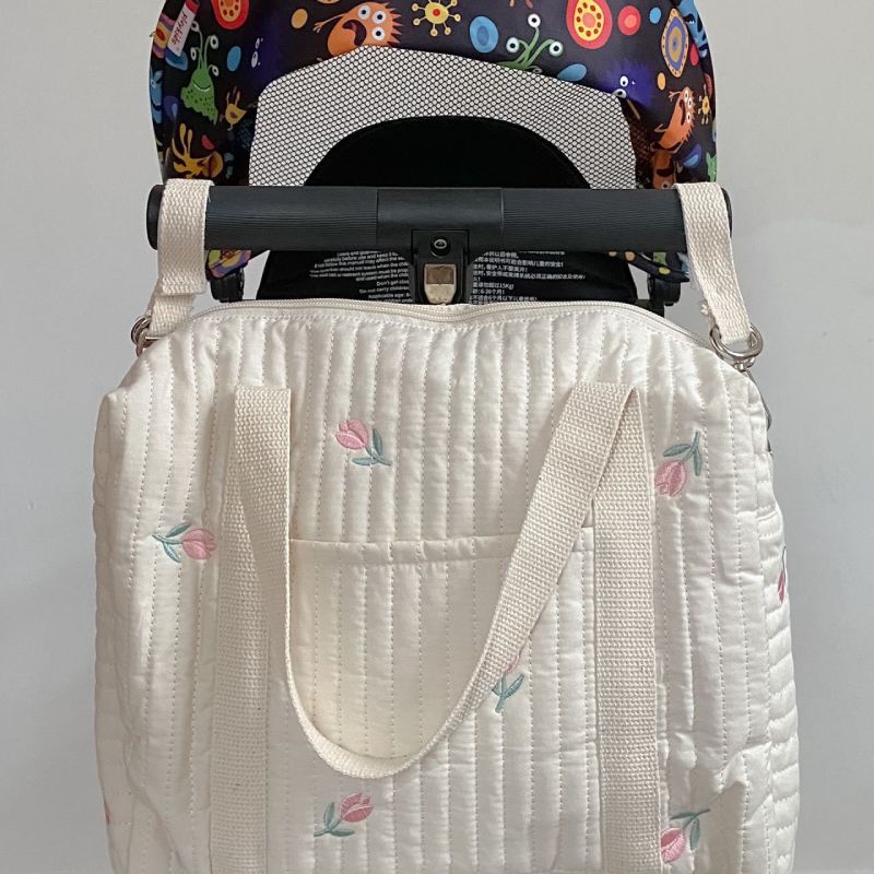 Diaper Bag Tote Soft Cotton Mommy Shoulder Bag Handbag Baby Bag