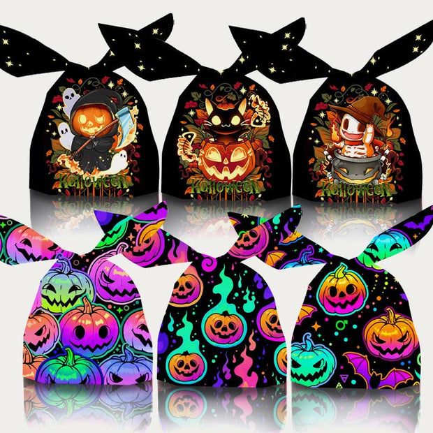 FREE TODAY: 50pcs Halloween Candy Bag Bunny Ears Pumpkin Snack Gift Bag