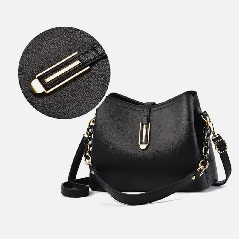 Crossbody Bag for Women Elegant PU Large Capacity Handbag