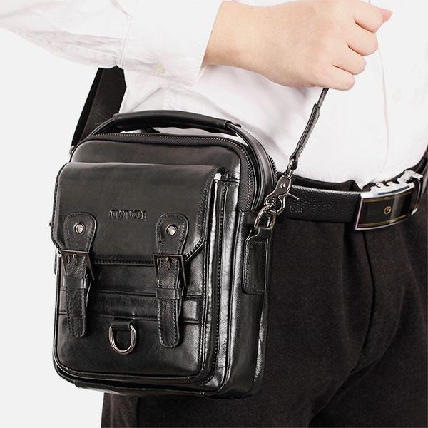 Multifunctional Leather Crossbody Bag