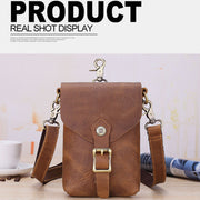 Retro Large Capacity Soft Genuine Leather Crossbody Bag
