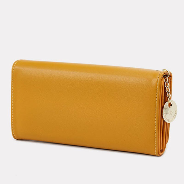 Credit Card Holder Bifold Clutch Wallet for Women Large Roomy Long Purse
