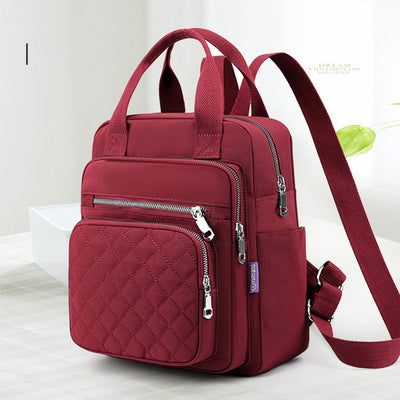 Quilted Backpack Stylish Shoulder Bag for Women Traval Casual Purses