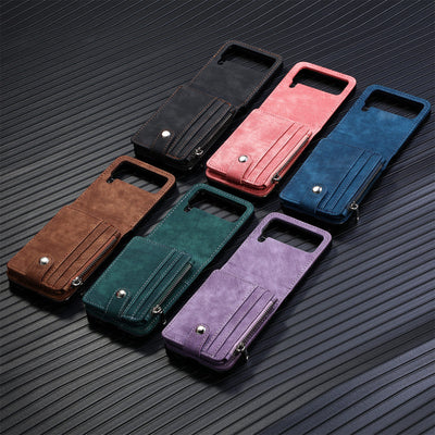 Phone Case For Z Flip5 2 In 1 Detachable Samll Wallet