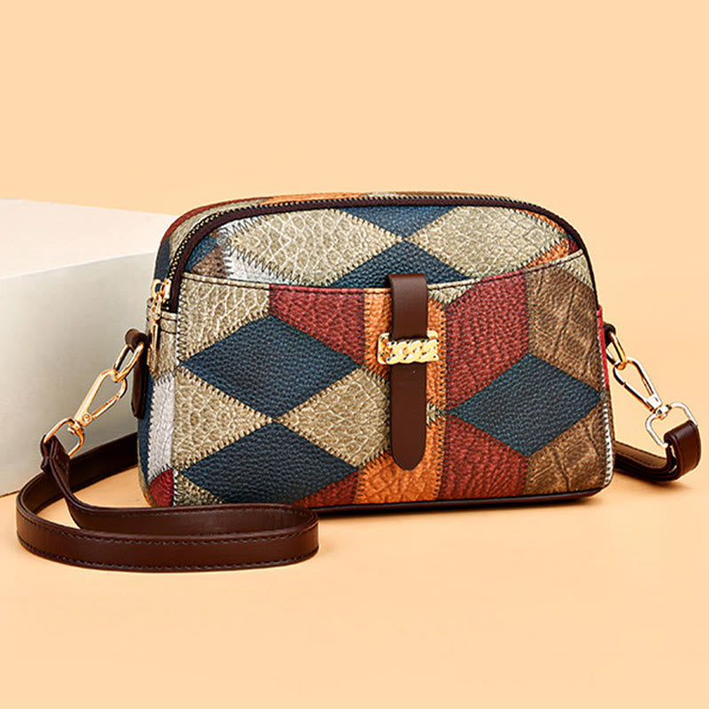 Contrast Color Crossbody Bag For Women Chic Shoulder Bag