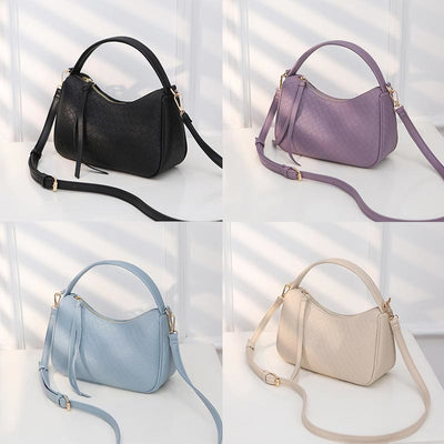 Shoulder Bag For Women Concise Style Plain Color Crossbody Bag