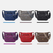 Multi-pocket Waterproof  Nylon Durable Purse for Women Lightweight Crossbody Bag with Adjustable Strap