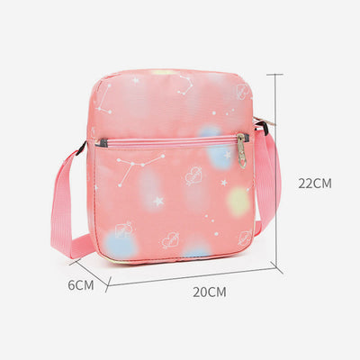 Backpack For Kids School Three-Piece Light Color Print Daypack