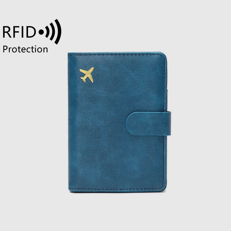 Passport Holder Multi-slot RFID Blocking Card Holder Travel Passport Cover