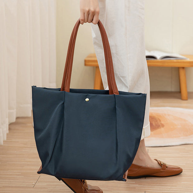 Triple Compartment Tote For Women Minimalist Lightweight Large Underarm Bag