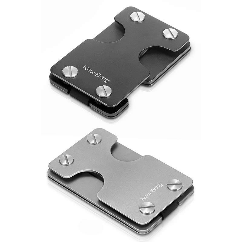 Minimalist Aluminum Key Organizer Card Case