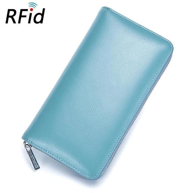 RFID Genuine Leather Card Wallet
