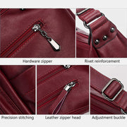Retro Style Multi-Pocket Large Crossbody Bag
