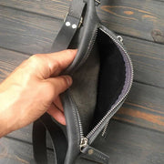 Belt Bag for Women Men Outdoor Double Zipper Waist Bag Chest Bag