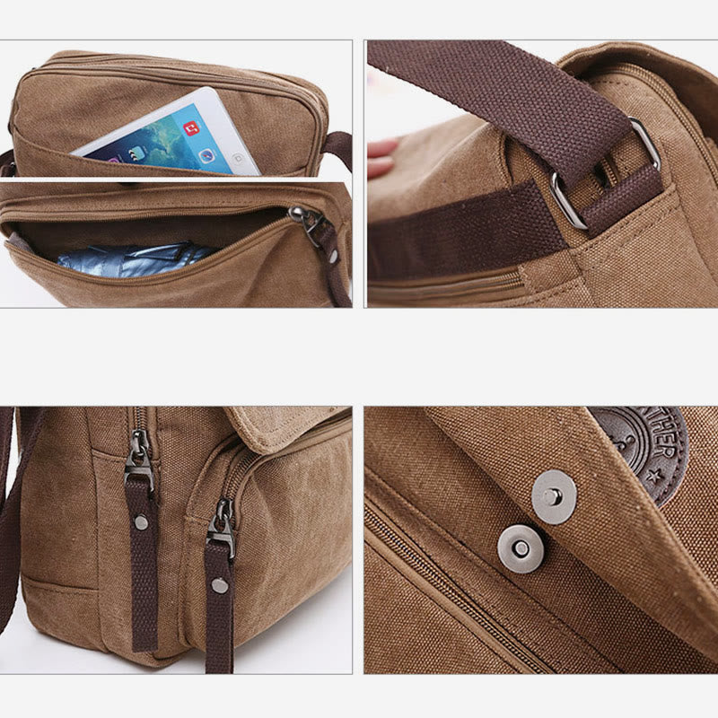 Messenger Bag For Men Daily Use Leisure Travel Crossbody Bag