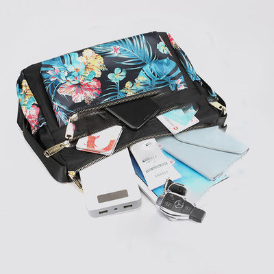 Large Capacity Nylon Printing Crossbody Bag