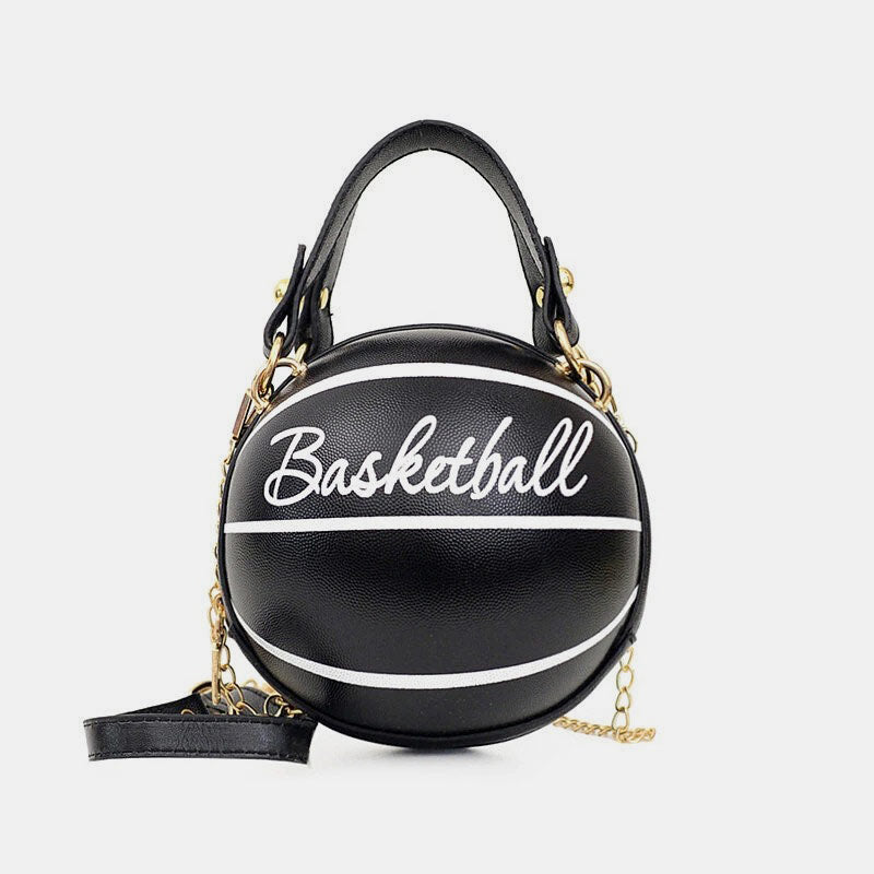 Unique Design Basketball Football Look Mini Round Bag