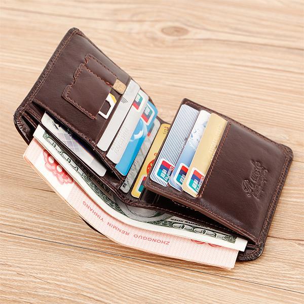 RFID Multifunctional Leather Wallet