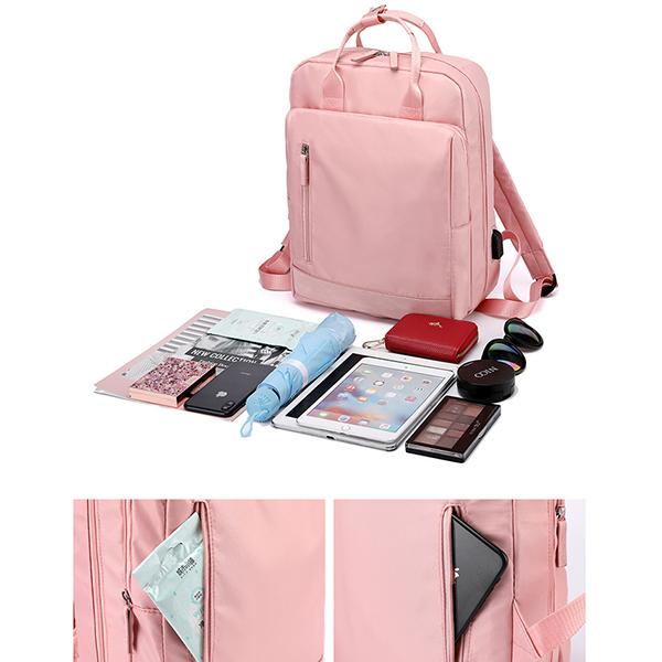 Multifunction Laptop Backpack School Bookbag Travel Daypack with USB Charging Port