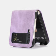 FREE TODAY: Samsung Z Flip 3 Folding Skin Cover Leather Phone Case PC Cover